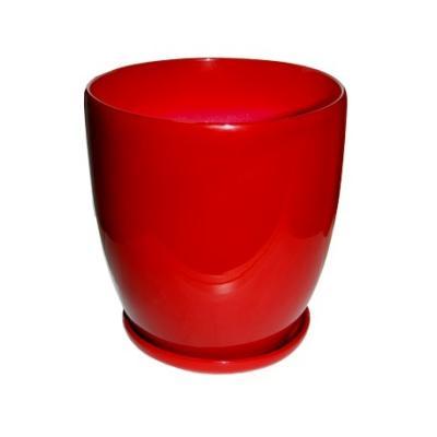 Горшок Нова DP1620 J20, керам., d19,5; h21,5см бордо в интернет гипермаркете «Планета Лета». Фото