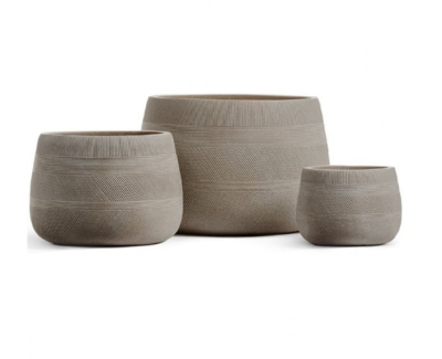 Кашпо TREEZ ERGO Graphics Низкая чаша Капучино в-29 см, д-42 см в интернет гипермаркете «Планета Лета». Фото