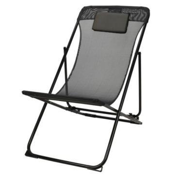 Кресло металл 85х55х87 см складное черное FD4100270 в интернет гипермаркете «Планета Лета». Фото