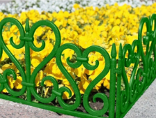 Ограждение "Ажурное", 3 метра, зеленый в интернет гипермаркете «Планета Лета». Фото