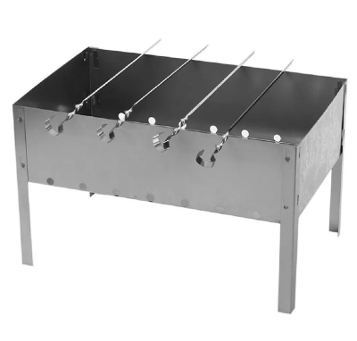 Мангал 350х240мм сборный + 4 шампуров в пленке"Я ВЫБРАЛ" в интернет гипермаркете «Планета Лета». Фото