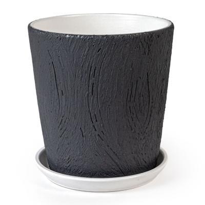 Горшок Короед графит конус d18, h18,5см, 2,6л в интернет гипермаркете «Планета Лета». Фото