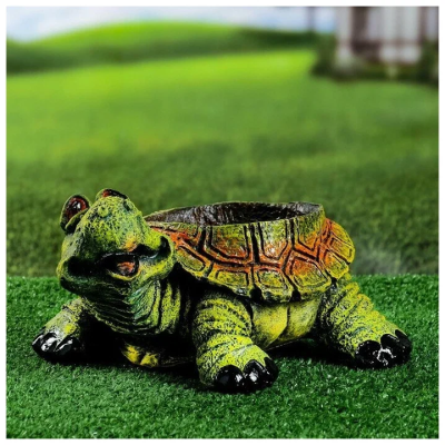 Кашпо Черепаха Н-39см. L-27см. В-29см. D-24см F781 в интернет гипермаркете «Планета Лета». Фото