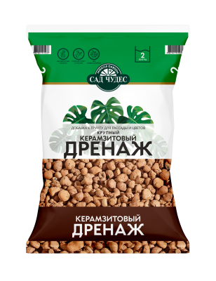 Дренаж керамзитовый (крупный) фр 8-20 мм Сад Чудес 2л в интернет гипермаркете «Планета Лета». Фото