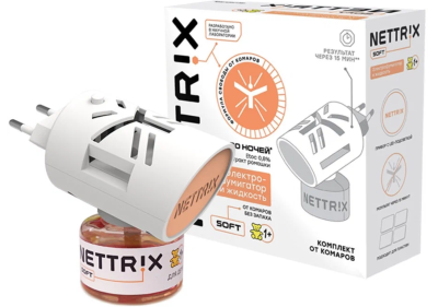 NETTRIX Soft Электрофумигатор + жидкость 30 ночей в интернет гипермаркете «Планета Лета». Фото