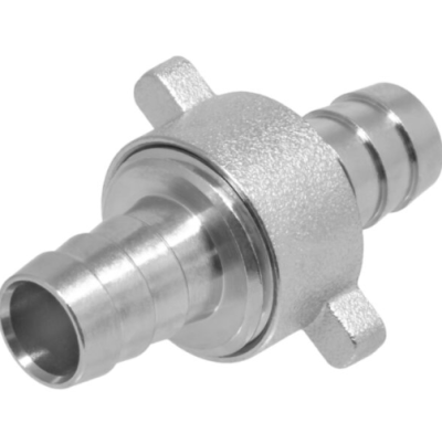 Соединитель (коннектор) для садового шланга 1/2" мм разъемный (латунь) в интернет гипермаркете «Планета Лета». Фото