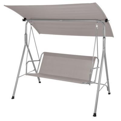 Качели садовые серые 170х120х150 см X80000200 в интернет гипермаркете «Планета Лета». Фото