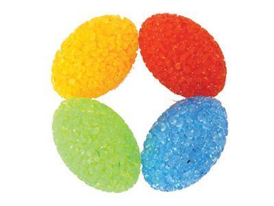 Игрушка "Мячик блестящий регби" 5,5см салатовый в интернет гипермаркете «Планета Лета». Фото