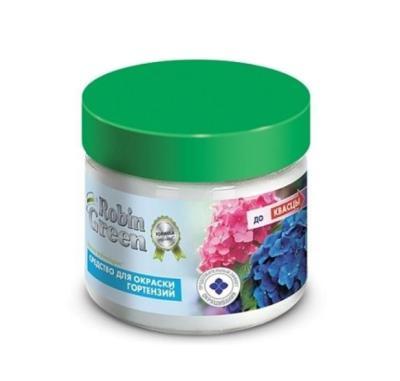 Средство Робин Грин д/окраски гортензий банка 300гр в интернет гипермаркете «Планета Лета». Фото