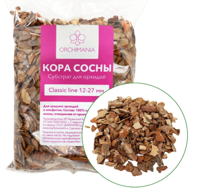 Грунт для орхидей (кора сосны 12-27 мм) Орхимания Классик 2 л в интернет гипермаркете «Планета Лета». Фото