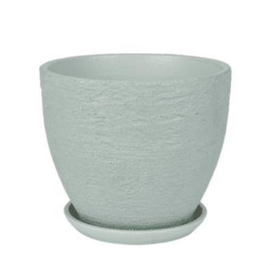 Горшок Лофт высокий овал зеленый с/п d22, h19,5см, 5л в интернет гипермаркете «Планета Лета». Фото