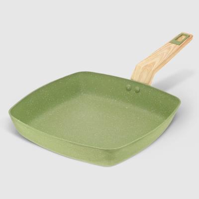 СКОВОРОДА КВАДРАТНАЯ 28СМ OLIVE STONE в интернет гипермаркете «Планета Лета». Фото