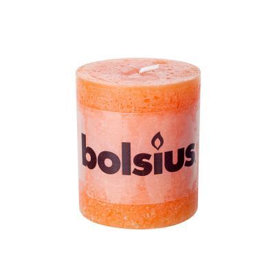 Свеча Болсус Рустик столбик 80*68 оранжевый в интернет гипермаркете «Планета Лета». Фото