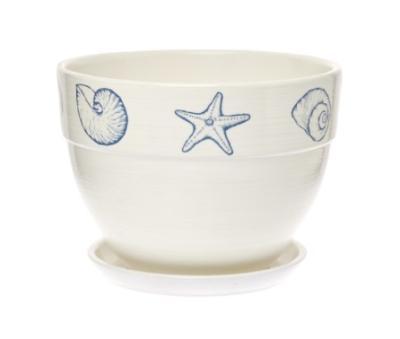 Горшок Ракушки овал борт d18 в интернет гипермаркете «Планета Лета». Фото