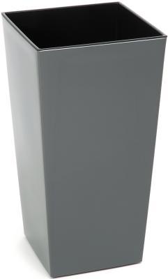 Кашпо FINEZJA d31*31; h60см с вкладышем антрацит 41093 в интернет гипермаркете «Планета Лета». Фото