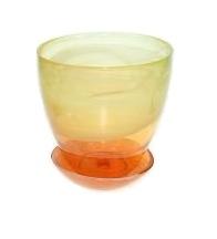 Горшок Органза №5 с п/д d19,5см жел-оранж в интернет гипермаркете «Планета Лета». Фото