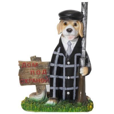 Фигура Собака "Дом под охраной" Н-46см F 554 в интернет гипермаркете «Планета Лета». Фото