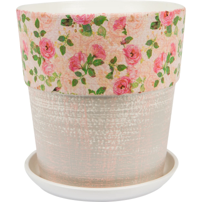 Горшок Шебби шик конус борт d22 в интернет гипермаркете «Планета Лета». Фото
