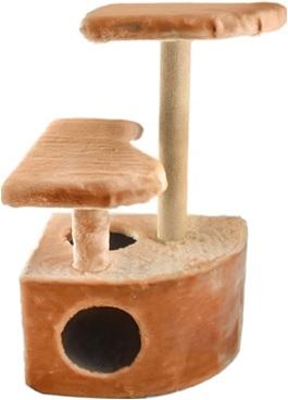 Домик-когтеточка угловой со ступенькой (столбик джут) 48*51*h71 (8347) в интернет гипермаркете «Планета Лета». Фото