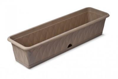 Балконный ящик Сиена 81см с п/д серый С174-03-СЕР в интернет гипермаркете «Планета Лета». Фото