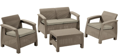 Комплект мебели AFM-405G Brown в интернет гипермаркете «Планета Лета». Фото