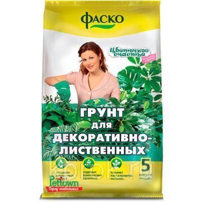 Грунт Цветочное счастье Декоративно-лиственные универсальный 5л в интернет гипермаркете «Планета Лета». Фото
