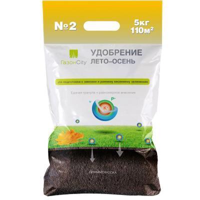 Удобрение для газона Лето-Осень №2 5кг в интернет гипермаркете «Планета Лета». Фото