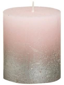 Свеча Рустик шар 80мм грязно-розовый 103868090393 в интернет гипермаркете «Планета Лета». Фото