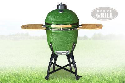 Гриль-барбекю керамический 57 см зеленый в интернет гипермаркете «Планета Лета». Фото