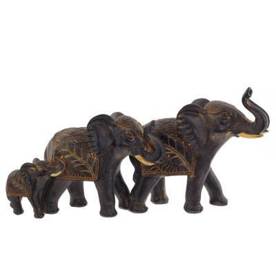 Фигурка декор Слоны L30 W9 H15 см 757017 в интернет гипермаркете «Планета Лета». Фото