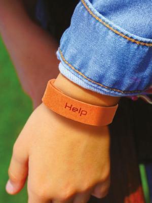 Браслет HELP от комаров, микрофибра 230х18х1 мм /960/48 в интернет гипермаркете «Планета Лета». Фото