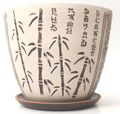 Горшок бутон Бамбук бел. №1 d18, 2,9л. ИВ 02 в интернет гипермаркете «Планета Лета». Фото