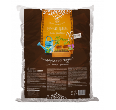 Грунт Зеленая грядка Для рассады 25л в интернет гипермаркете «Планета Лета». Фото