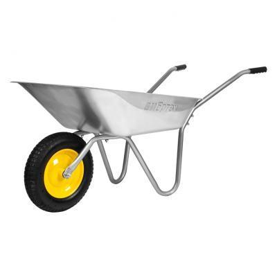 Тачка садовая (строительная) Сибртех одноколесная объем 65, грузоподъемность 90 кг в интернет гипермаркете «Планета Лета». Фото