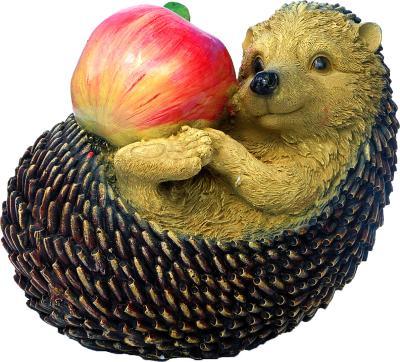 Фигура Еж с яблоком  H-19см в интернет гипермаркете «Планета Лета». Фото