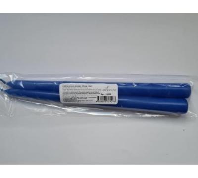 Свеча коническая  24 см 4шт Голубой в интернет гипермаркете «Планета Лета». Фото