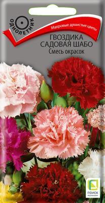 Гвоздика садовая Шабо Смесь окрасок (ЦВ) 0,3гр. в интернет гипермаркете «Планета Лета». Фото