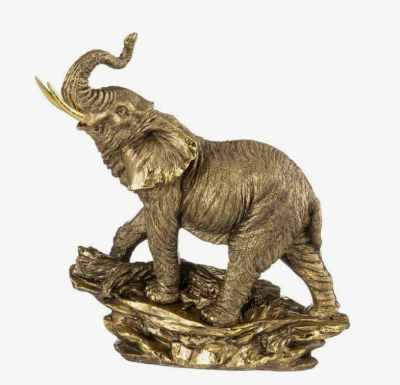 Фигура Слон на камне  маленький Н-28см, L-24см, В-13см в интернет гипермаркете «Планета Лета». Фото