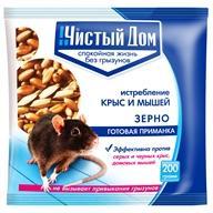 Зерновая приманка от крыс и мышей ЧИСТЫЙ ДОМ Форэт пак.200г в интернет гипермаркете «Планета Лета». Фото
