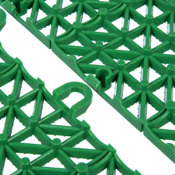 Покрытие пластиковое, универс. 1м.кв. (9 плиток) цвет зеленый VORTEX, 5365 в интернет гипермаркете «Планета Лета». Фото