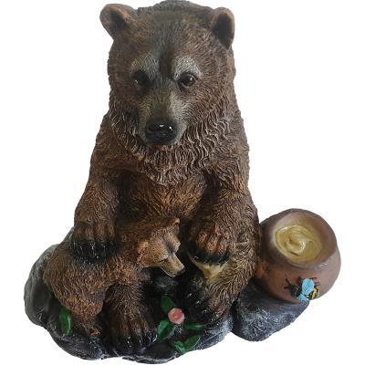 Фигура Медведь с медвежонком у бочки меда Н-30 см F029 в интернет гипермаркете «Планета Лета». Фото