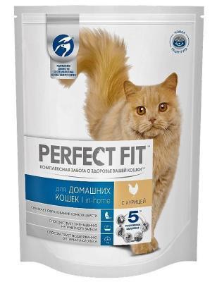 Корм PERFECT FIT д/дом кош с курицей 190г в интернет гипермаркете «Планета Лета». Фото