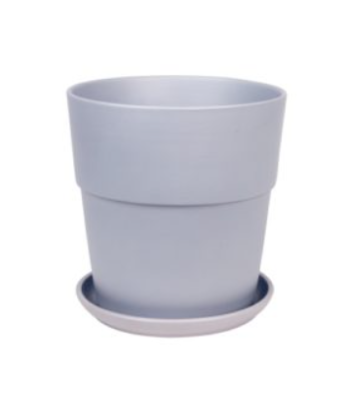 Горшок Аллой (серый) конус борт d22 в интернет гипермаркете «Планета Лета». Фото