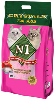 Наполнитель CRYSTALS For Girls силикагелевый №1 30л в интернет гипермаркете «Планета Лета». Фото