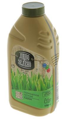 Удобрение Любо-Зелено Газон бутылка 500мл в интернет гипермаркете «Планета Лета». Фото