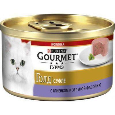 Корм GOURMET GOLD Mse Lamb&Grnb 85г в интернет гипермаркете «Планета Лета». Фото