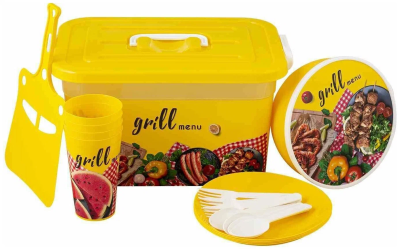 Набор для пикника на 4 персоны 19 пр "GRILL MENU", арт. С89994, С89992 в интернет гипермаркете «Планета Лета». Фото