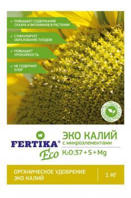 Удобрение Фертика минеральное ЭКО Калий 1 кг в интернет гипермаркете «Планета Лета». Фото