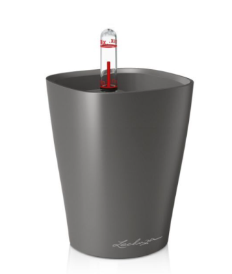 Кашпо Lechuza "Mini Deltini Complete charcoal metallic" (пластик), 10xH13 см Lechuza в интернет гипермаркете «Планета Лета». Фото Кашпо Lechuza "Mini Deltini Complete charcoal metallic" (пластик), 10xH13 см в интернет гипермаркете «Планета Лета». Фото