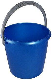 Ведро "Соло" 7л перламутровое бирюзовое С632БИР в интернет гипермаркете «Планета Лета». Фото